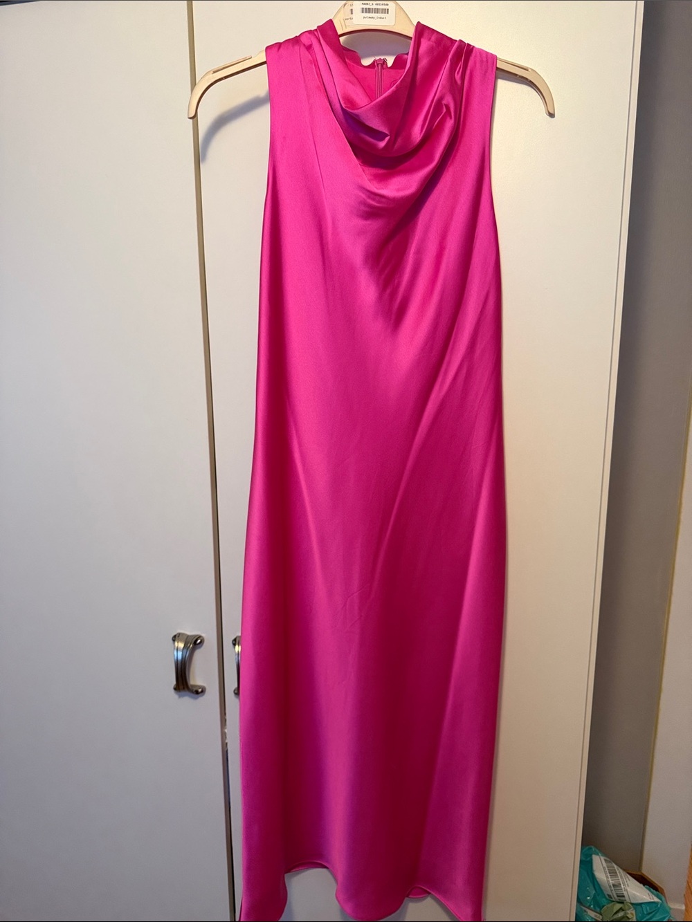 Antonio Melani NWT Sleeveless Cowl Neck Slip Dress in Fuchsia